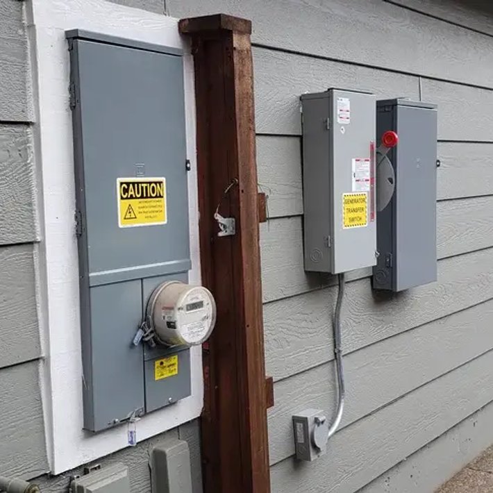 Exterior of a house with panel upgrade work completed by LoDolce Electric