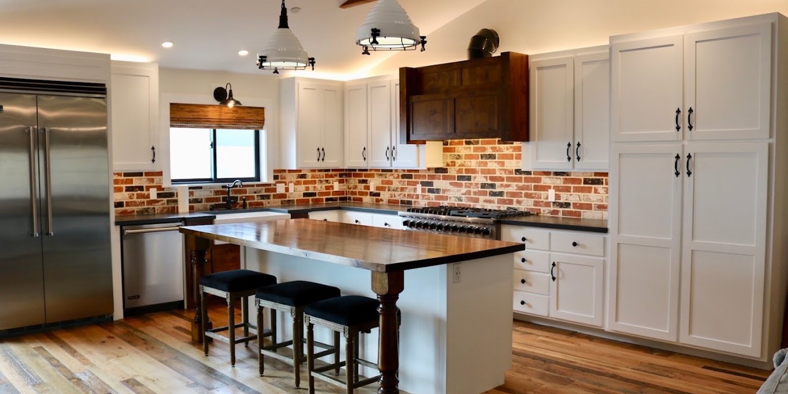 Bright kitchen lighting and recessed lighting in a Sonoma County home