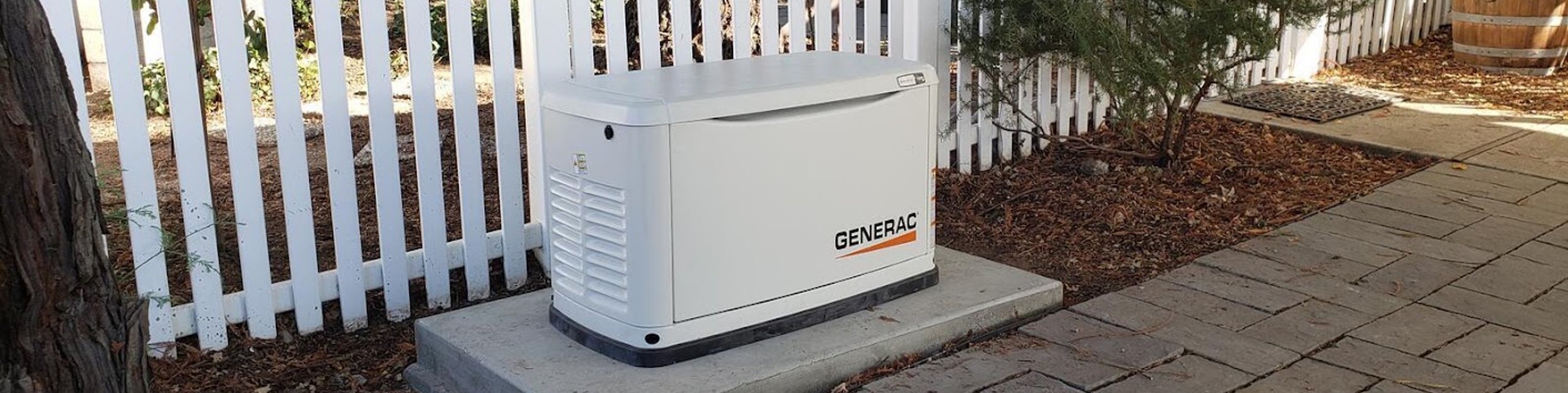 Generac standby generator installed on a Sonoma County property