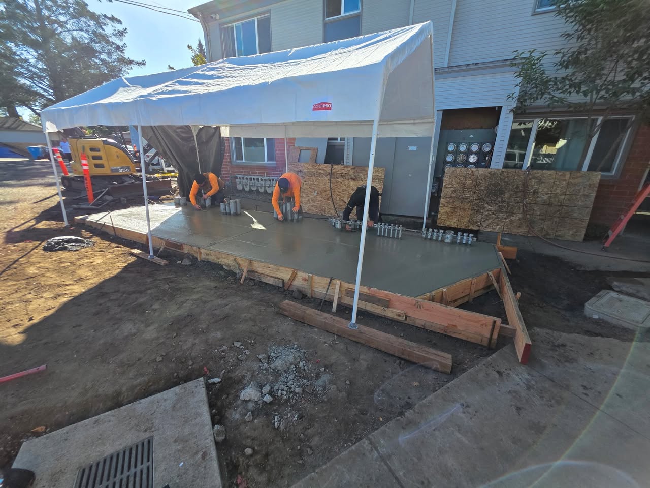 Electrical wiring during construction