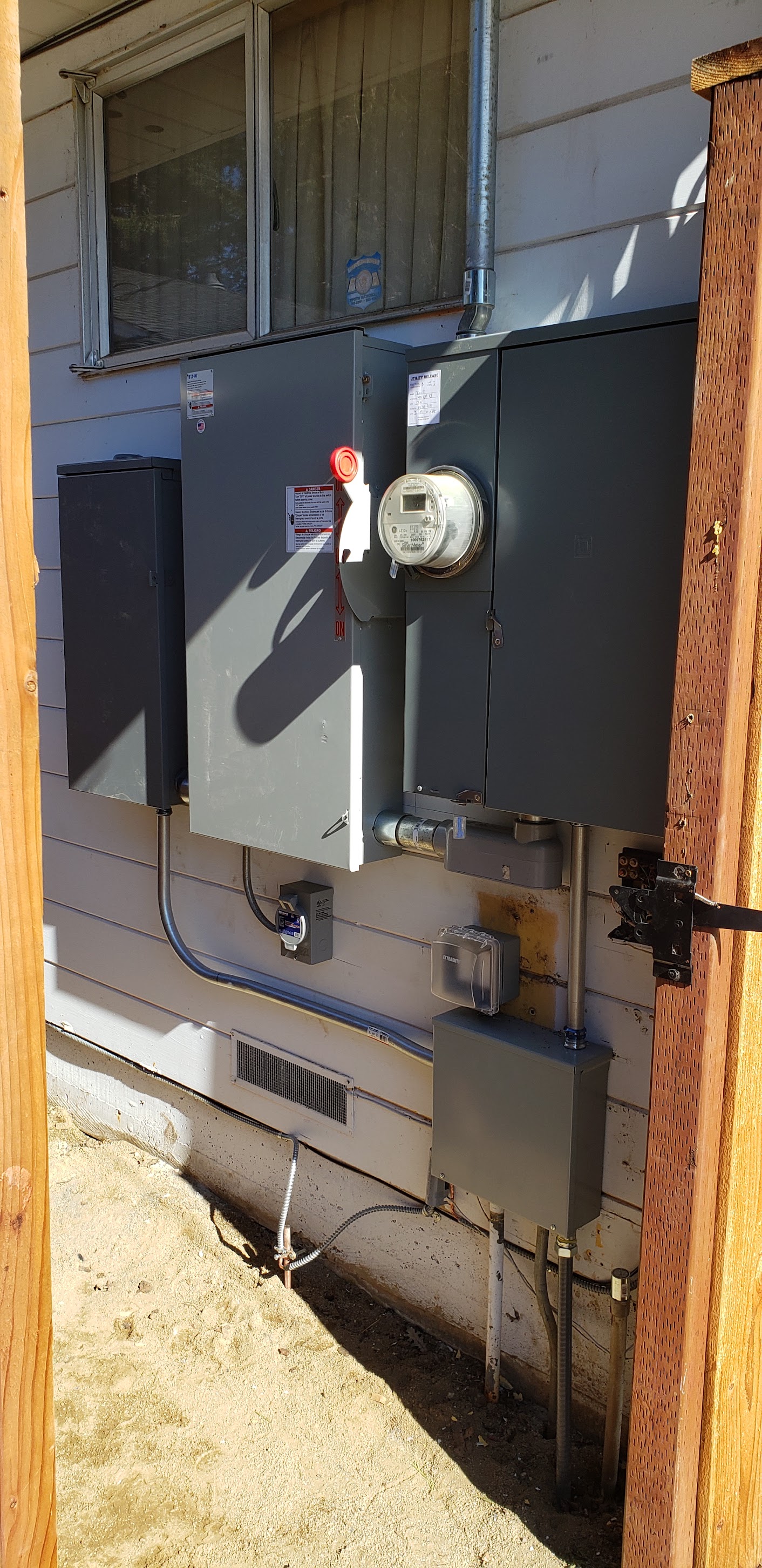 Electrical service equipment at a LoDolce Electric project
