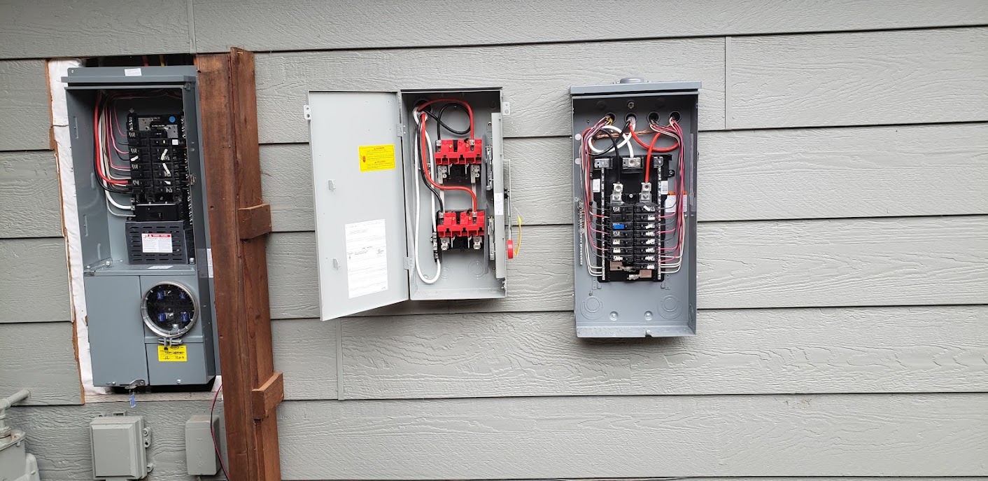 Electrical panels and transfer switch installation by LoDolce Electric